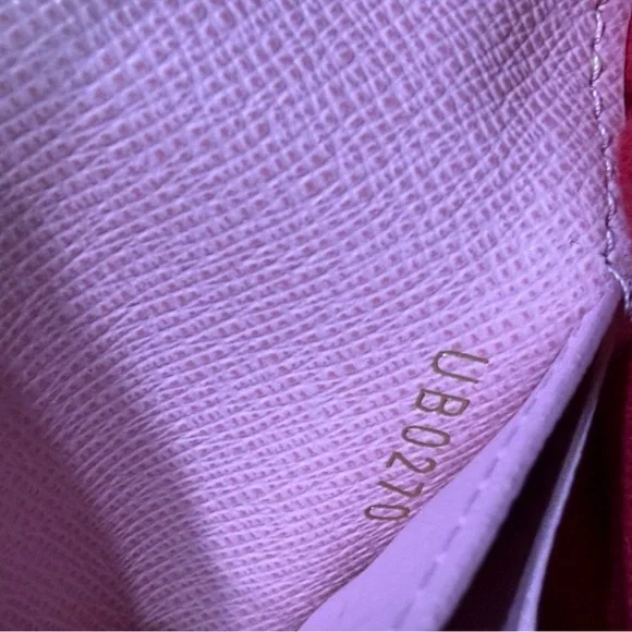 Louis Vuitton Rosalie Coin Purse Damier Azur in Rose Ballerine Pink - Picture 9 of 10